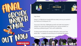 🔥 Final Arcade Insider Emails Are Out! Prize Counter Update Inside! | Google Cloud Arcade |#qwiklabs