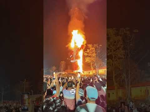 പാപ്പഞ്ഞിയെ കത്തിച്ചപ്പോൾ | Malayattoor Carnival | Nakshatra Thadakam| New Year 2023 #malayattoor
