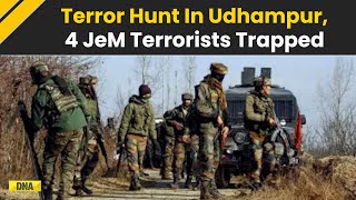 J&K News: 4 Jaish-E-Mohammad Terrorists Trapped, Major Search Underway In J&K | Udhampur Encounter