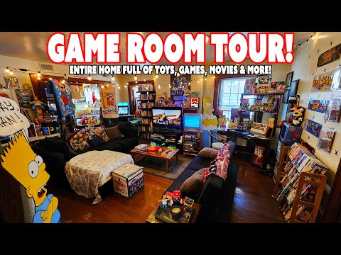 LITERAL Apartment FULL of Retro Games, Toys & More! | Game Room Tour