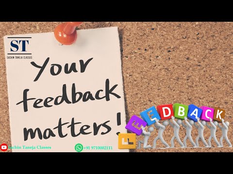 Feedback | Sachin Taneja Classes
