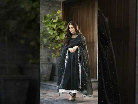 Eid Dresses in Black worn by famous Actresses#mayaali #yumnazaidi#mahirakhan#kinzahashmi#kinzamalik