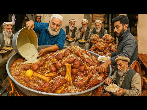Kabuli Pulao   | Original 500 KG giant Meat pulao prepared | Street food