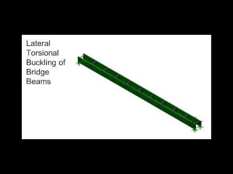 LUSAS Lateral Torsional Buckling of Bridge beams