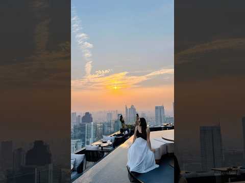 曼谷必打卡新地標｜Sky Bar 🥂La Du Kaan #泰國旅遊 #曼谷 #曼谷日落 #曼谷必打卡#曼谷餐廳 #bkk #thailand