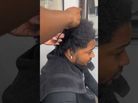 He didn’t know his hair loc’d! 🫠 #hair #naturalhair #flattwist #braids #stitchbraids #braidstyles