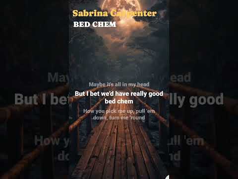 BAD CHEM Sabrina Carpenter #songlyrics #sabrinacarpentertour #sabrinacarpentermusic #mtvmusic #mtv