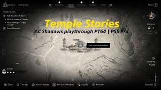 Temple Stories | Assassin's Creed Shadows Playthrough PT64 | PS5 Pro