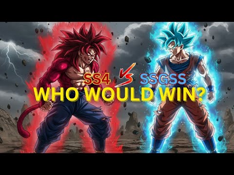 🔥 Epic Clash! Super Saiyan 4 Goku vs Super Saiyan Blue Goku – Who Wins?! 🔥