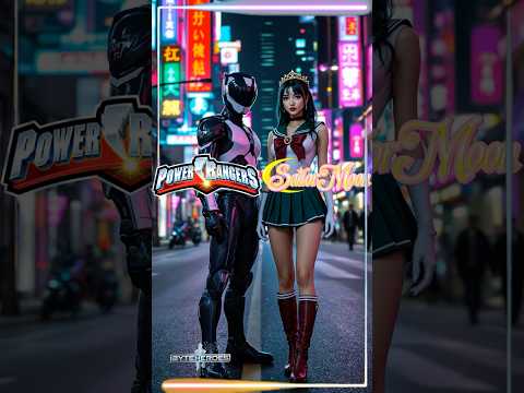 Sailor Pluto & Black Ranger Fusion ⌛🖤 | Realistic AI Animation Transformation