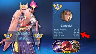 GLOBAL LANCELOT BEST BUILD TO GET WINSTREAK THIS SEASON!! 🔥 (THEY CAN NERF THE HERO BUT NOT KATSUO!)