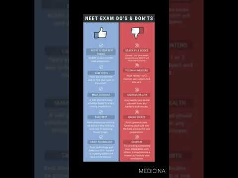 NEET Exam Do's & Don'ts #neet #mbbs #neet2022 #neet2023 #neetpreparation #medical #neetprep #shorts