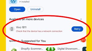 Check that the device has a network connection play store