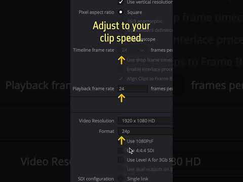 DaVinci Resolve - Clip Playback Speed #davinciresolve #motiongraphics