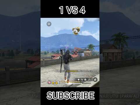 1 VS 4 BR RANK|RISHI FF #1vs4 #shorts #freefire