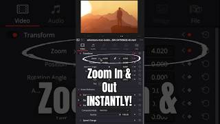 Create INSTANT Zoom In or Zoom Out - DaVinci Resolve