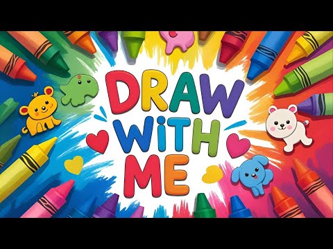 Draw with Me: Shape Animals! 🦁🐘🦊 | Easy Drawing for Kids | MiniMinds Art Fun