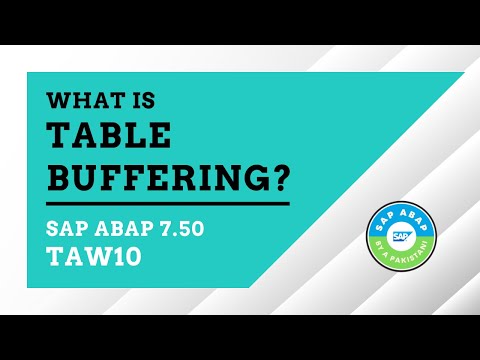 What is Table Buffering in SAP ABAP? | Full Table, Generic Buffering & Single Record Buffering