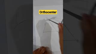Perfect way to construct Orthocenter of a triangle #shorts #orthocentre #triangle #ytshort #geometry