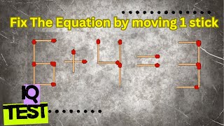 Crazy Matchstick Math That Tricks Your Brain!
