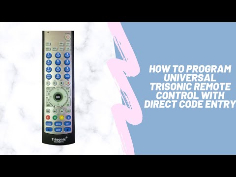 How to Program Universal Remote Control (Trisonic) with Direct Code Entry [Step by Step]