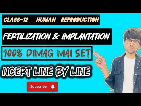 Class-12 Lecture-10 Human Reproduction ( fertilization and Implantation ) #shorts #neet #biology 