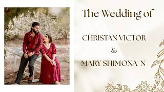 Christan Victor weds Mary Shimona N  | 13-5-2026 | 11:00 am | Madre de Deus Vettucaud