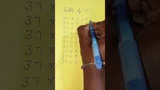 Tabke of 37 #maths #tabletrick #smartclasses