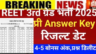 Reet 3rd grade Answerkey 2026/Reet mains result 2026/Reet Mains CUT-OFF/Reet 3rd grade Latest news