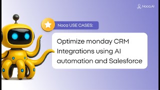 Optimize monday CRM Integrations using AI Automation and Salesforce