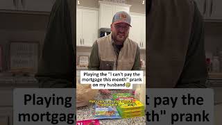 Telling my husband I can’t pay the mortgage this month 🤣🥰🤨😝#family #couple #funnyvideo #foryou