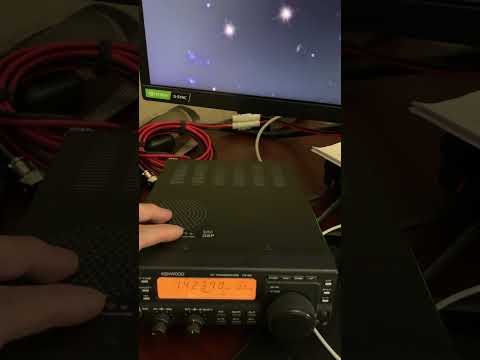 Kenwood TS50 with BHI NEDSP1901-KBD Noise Cancelling Module Operation Demo