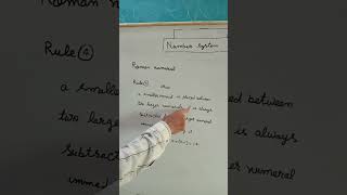 Number system method #Roman number Rule #mathshorts2022