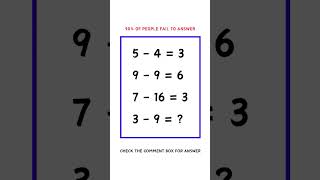 MATH PUZZLES WITH ANSWERS #puzzles #maths @riddlezone
