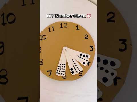 DIY Number Clock for Kids ⏰ | Fun Way to Learn Counting with Leah!