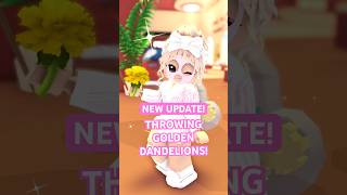 I threw x20 Golden Dandelions & got… 🦚 #newgameinroblox #roblox #adoptmepets #adoptme