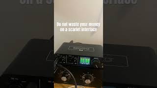 Do not buy the scarlet interface and get the motu m2 instead !!! #motu #scarlett #recordingstudio