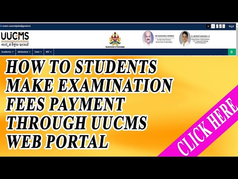 UUCMS karnataka gov in how to pay exam fees