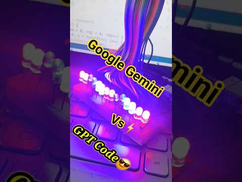 RGB light Effect testing with Different AI tool for code #shorts #arduinoproject