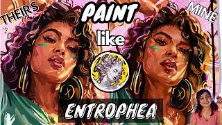PAINT LIKE ENTR0PHEA 🎨 Art Tutorial for Textured Painterly Characters ✨ ENTROPHEA STYLE STUDY