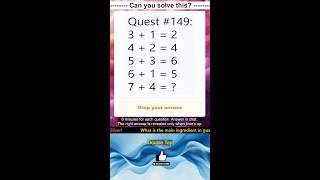 Math Quiz 149-169🔴 Can You Solve This? #iqmath #mathchallenge