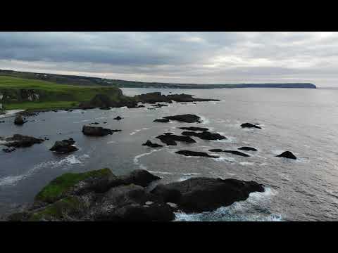 4K Drone Footage from Ballentoy Harbor in Northern Ireland