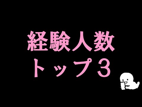 【都道府県別】経験人数調べ