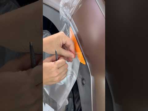 How to install PPF on a car. The application process of paint protection film #ppf #cardetailing
