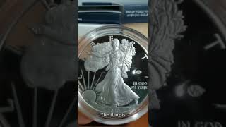 ASE with Privy Mark!!  #coin #americansilvereagle #v75 #money #silver #coincollecting #americancoin