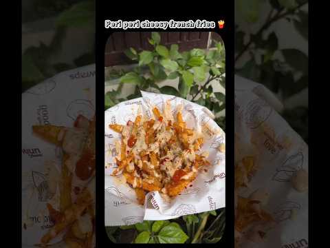 Peri peri cheesy french fries 🍟 #PeriPeriCheeseFries #LoadedCheeseFries #CheesePull #CrispyFries