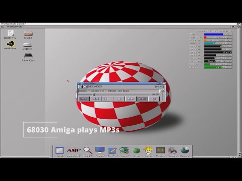 68030 Amiga plays MP3s