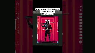 Photoshop Ai completes: Ghostrunner Cover Art [Generative Fill]