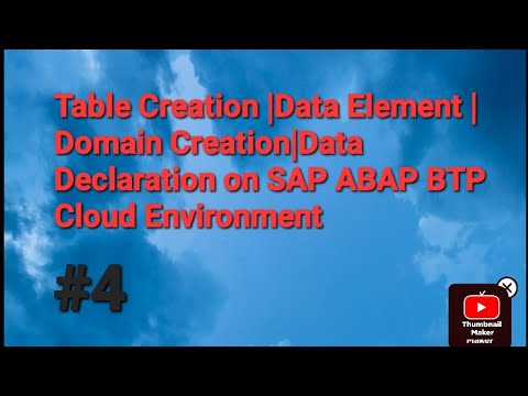 Table Creation on SAP ABAP BTP Environment |Data Element & Domain creation|Data Declaration on Cloud