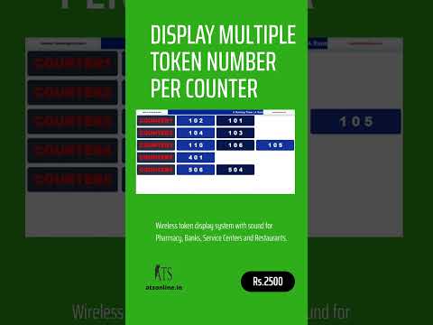 Wireless Token Display System - The Ultimate Solution for Queue Management #queue #token #wireless